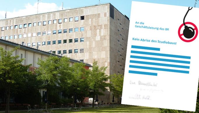 Brandbrief "Kein Abriss des BR Studiobaus" unterschreiben